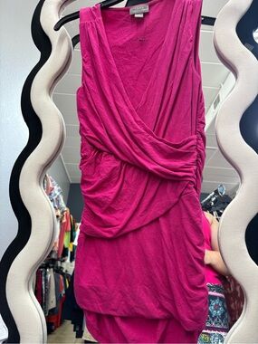 JANA, Dress in Bright Fuchsia